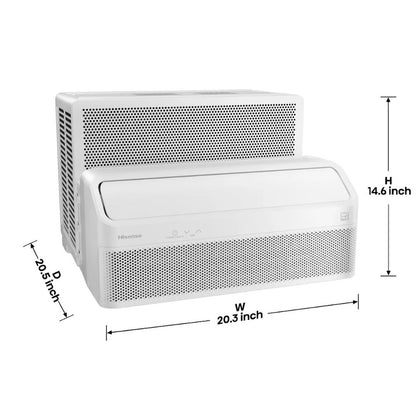 Hisense UltraSlim 12,000 BTU Smart Inverter Window Air Conditioner, Energy Star AWL1225TW1W