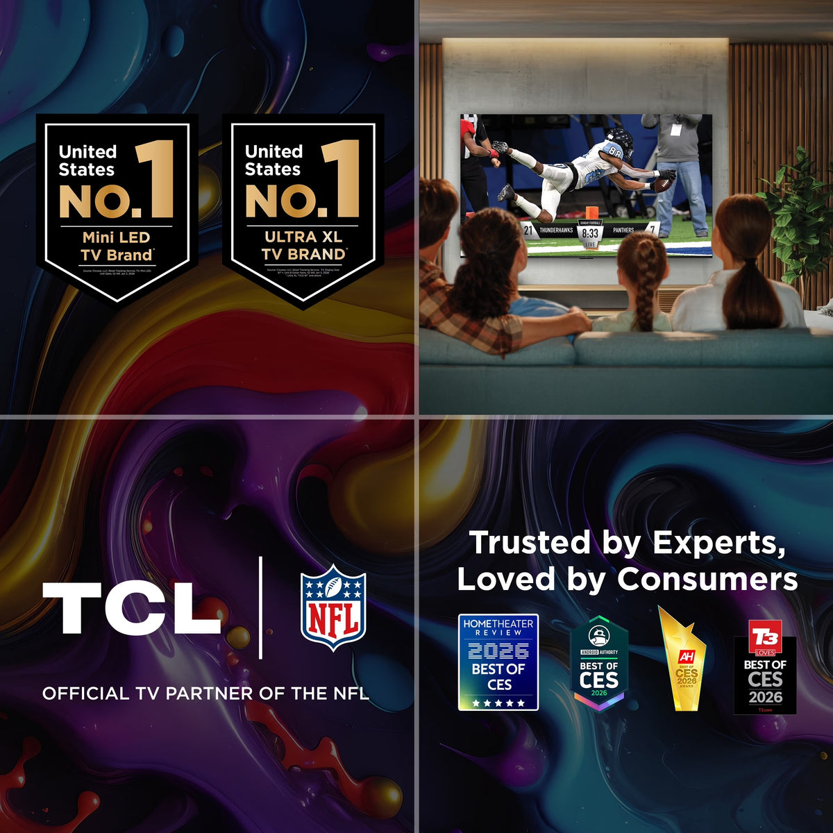 TCL 65" Q Series QLED 4K UHD HDR Smart Google TV, Motion Rate 240, HDR 10+, Auto Game Mode - 65Q51K