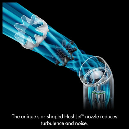 Dyson 3-in-1 HushJet Mini Bladeless Personal Fan, Up to 55mph Airflow, 5 Speeds + Boost Stone/Blush