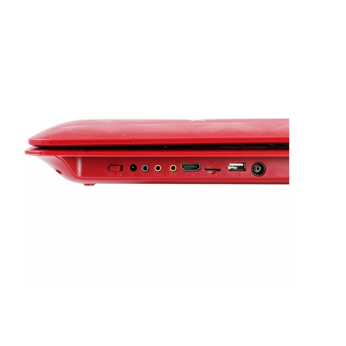 Trexonic 14.1 Inch Portable DVD with TV Tuner Player with Swivel TFT LCD Screen and USB,SD,AV,HDMI Inputs - Red