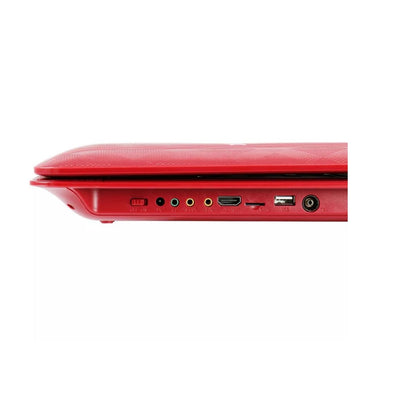 Trexonic 14.1 Inch Portable DVD with TV Tuner Player with Swivel TFT LCD Screen and USB,SD,AV,HDMI Inputs - Red