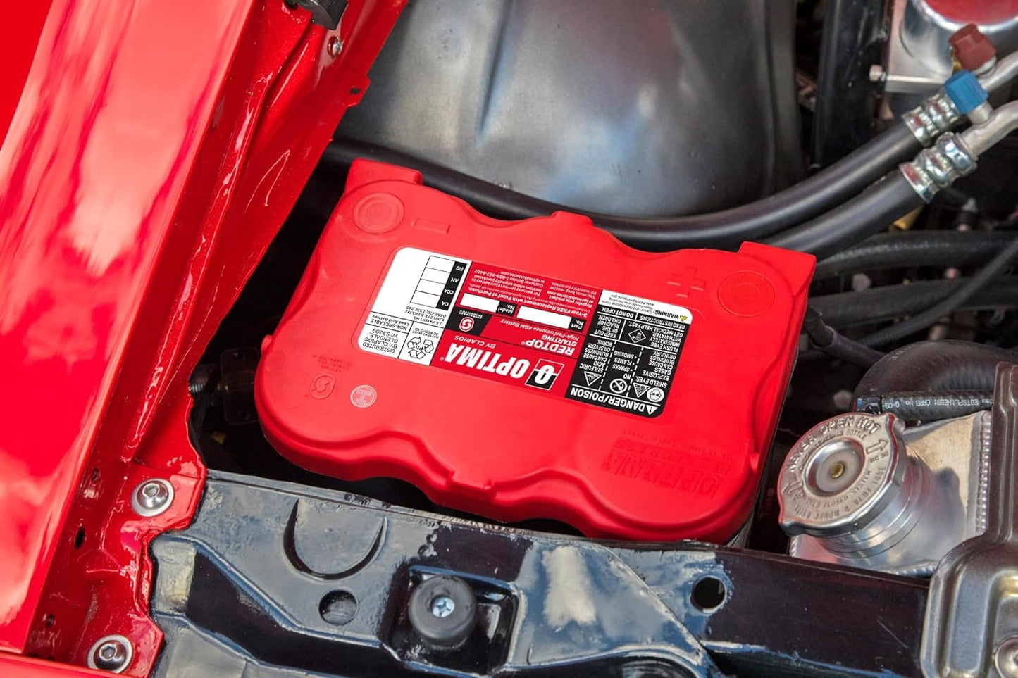 OPTIMA Batteries High Performance 6V REDTOP Sealed AGM 6V Battery | Car, Truck and SUV Starting Battery OPT8010-044
