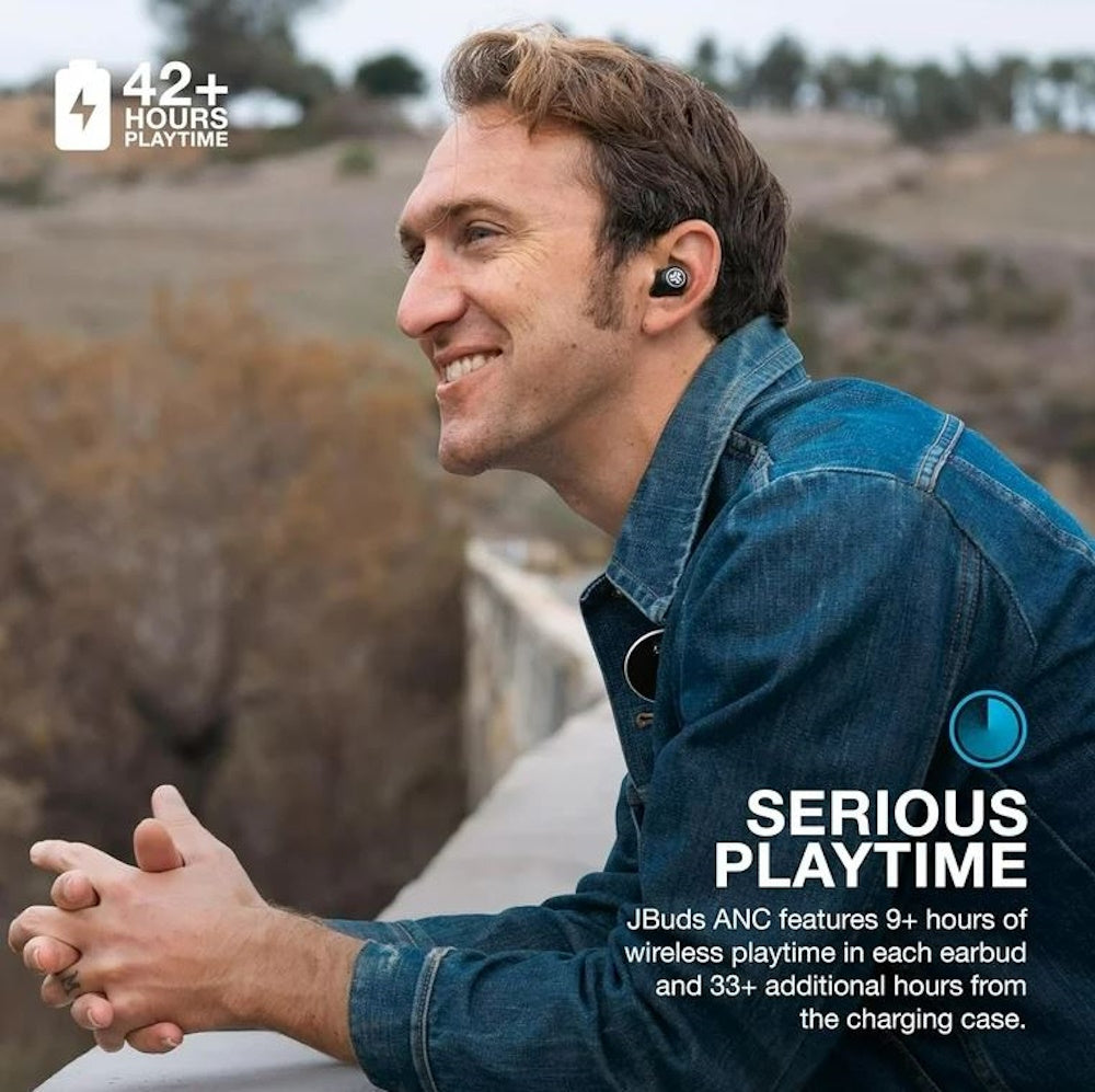 JLab JBuds ANC 3 True Wireless Noise-Canceling Earbuds Black EBJBANCRBLK82