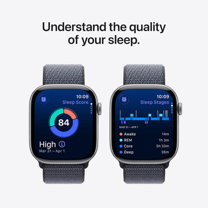 Apple Watch Series 11 (GPS) 46mm Jet Black Aluminum Case with Black Sport Band - M/L - Jet Black MEUX4LW/A