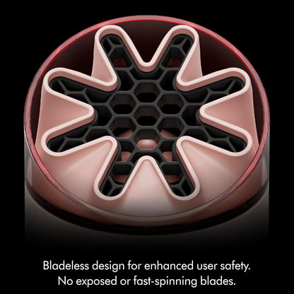 Dyson 3-in-1 HushJet Mini Bladeless Personal Fan, Up to 55mph Airflow, 5 Speeds + Boost Stone/Blush