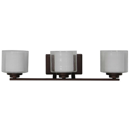 Sunset F17013-64 Three Light Abbot Vanity Wall Lamp, Provincial Bronze