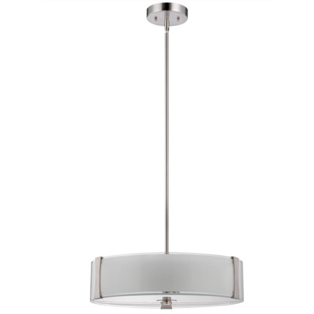 Luminance Sunset Rowley LED 3-Pendant Ceiling Light-Dimmable-Bright Satin Nickel F9515-80