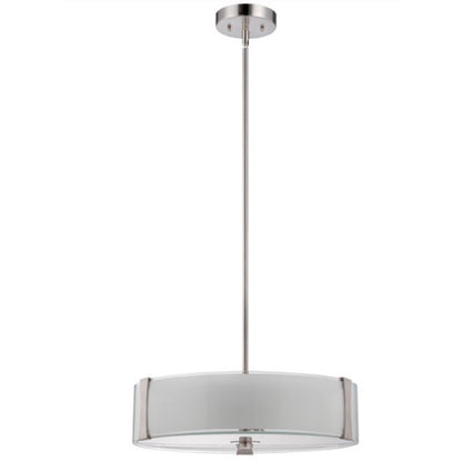 Luminance Sunset Rowley LED 3-Pendant Ceiling Light-Dimmable-Bright Satin Nickel F9515-80