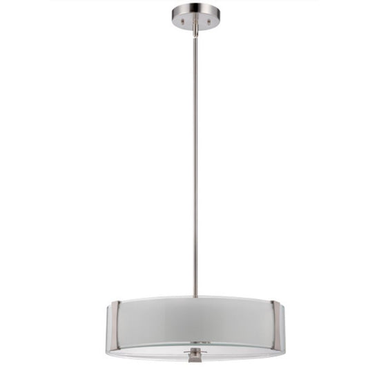Luminance Sunset Rowley LED 3-Pendant Ceiling Light-Dimmable-Bright Satin Nickel F9515-80