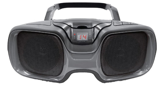 Proscan 3 Watt Portable CD Boom Box Bluetooth & AM/FM Radio Black/Titanium PRCD1037BT