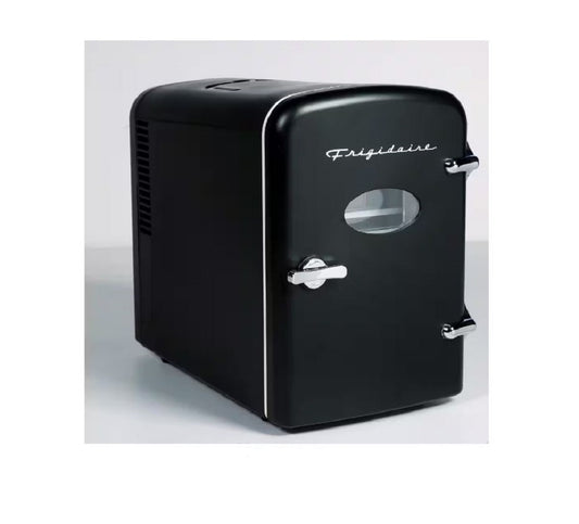 Frigidaire 9-Can & 5-liter Retro Mini Refrigerator Beauty Cooler Black EFMIS173-BLACK