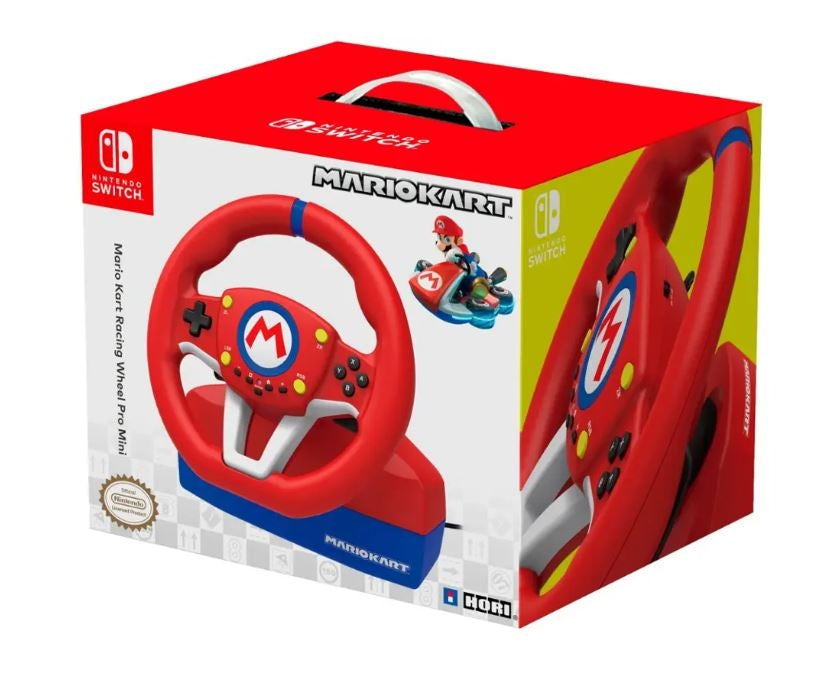 Hori Mario Kart Racing Wheel Pro Mini for Nintendo Switch Red NSW-204U
