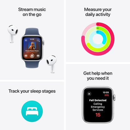 Apple Watch SE 2nd Gen (GPS) 40mm Aluminum Case w/ Starlight Sport Band MXEF3LLA