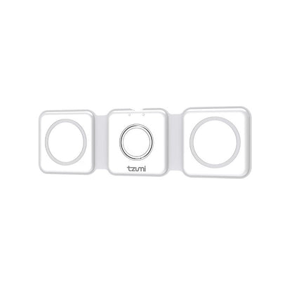 Tzumi 3-in-1 Wireless Charge Station, Universal Device Docking Hub, for Phone, earphones, watch - Fast charging capability