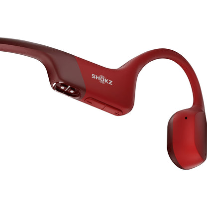 Shokz OpenRun Bone Conduction Open-Ear Endurance Headphones Red S803-ST-RD-US