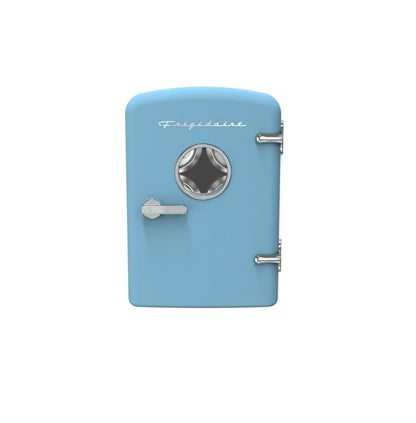 Frigidaire 9 Cans / 5L Compact & Portable Beverage Refrigerator EFMIS2175-BLUE, Includes 110V home power cord & 12V DC car adapter
