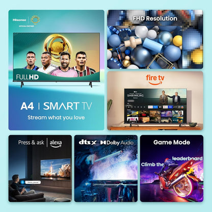Hisense 32" Class A4 Series FHD 1080p 60Hz DTS Virtual:X Smart Fire TV 32A4NF
