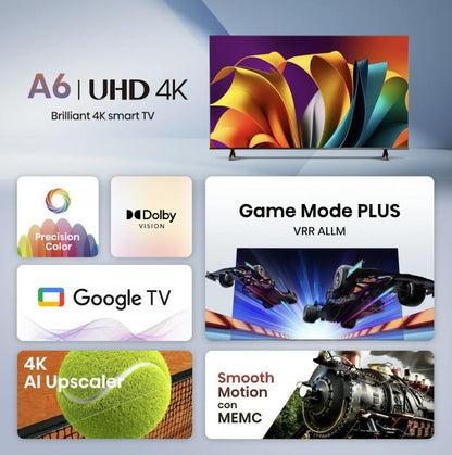 Hisense 65" Class A6 4K UHD Series LED HDR Smart Fire TV (2025) 65A6NF