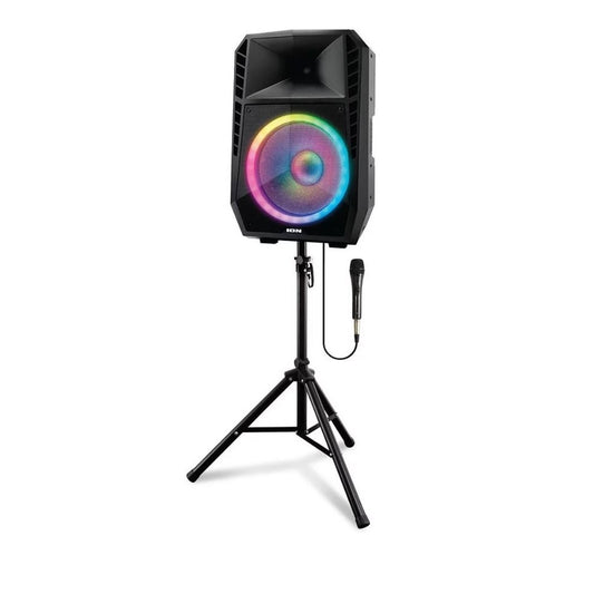 ION Audio Total PA Spartan High-Power Speaker System with Bluetooth, Lights, Stand, and Microphone