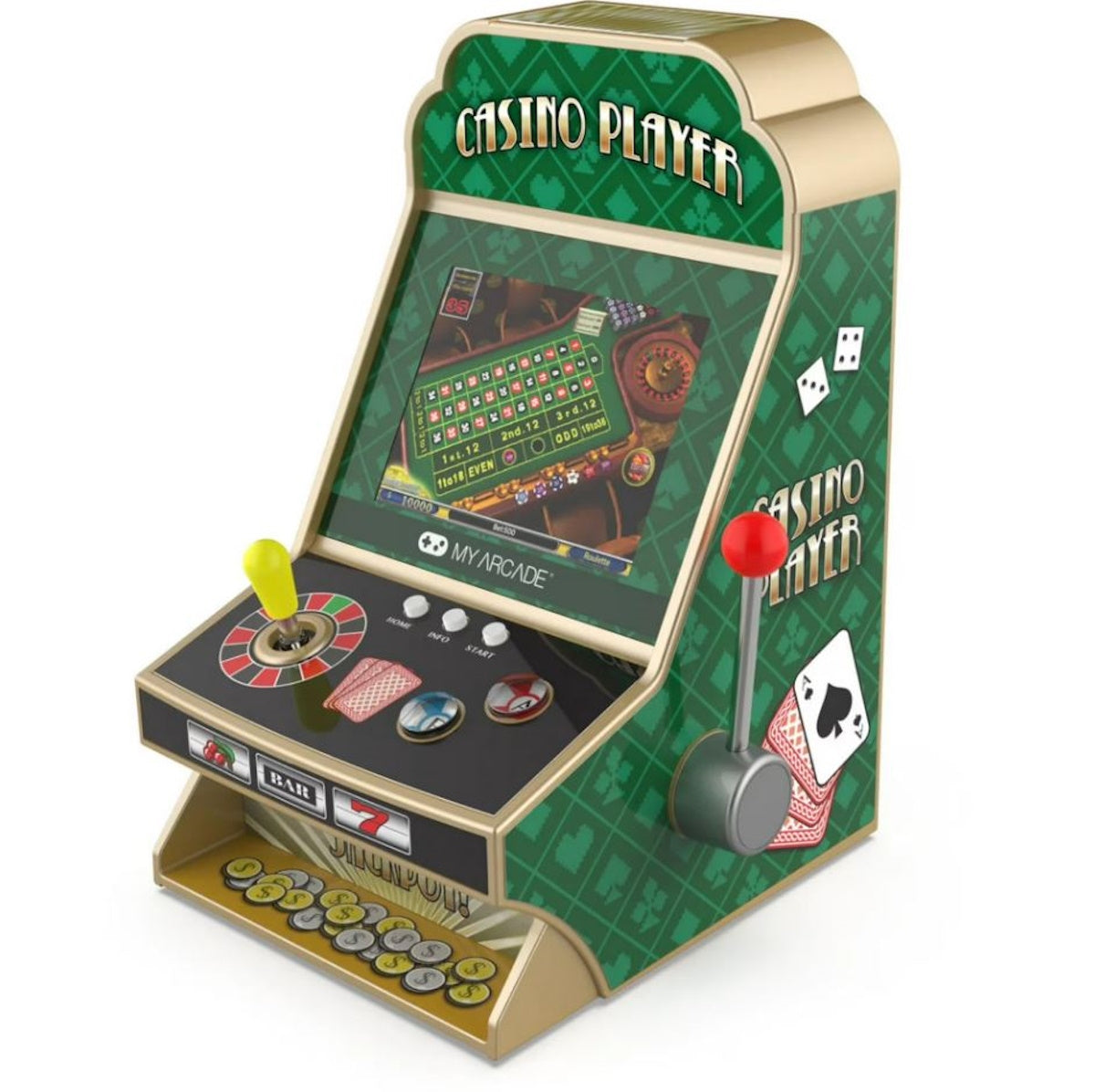 My Arcade Casino Player Portable Arcade Gaming System DGUN-3945