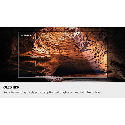 Samsung S85F 65" 4K HDR Smart OLED TV, NQ4 AI Gen2 Processor, Ports: 4 x HDMI 2.1 - QN65S85FAFXZA