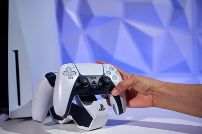 PowerA Twin Charging Station for PlayStation 5 DualSense Controller: USB Wall Charger