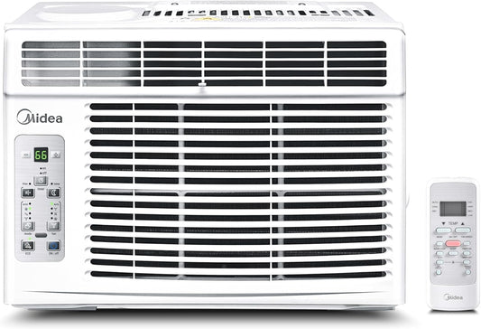 Midea 5,000 BTU Window Air Conditioner, Cools up to 150 Sq. Ft., Remote MAW05R1BWT-A