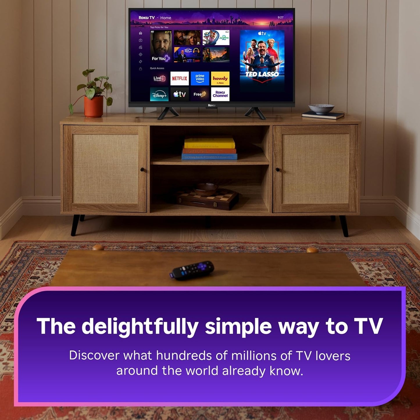 Roku - 55" Class Pro Series 4K QLED Mini-LED Smart RokuTV 55R8C5