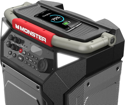 Monster Rockin’ Roller 270 Indoor/Outdoor Portable Bluetooth Speaker - Black MNRR270