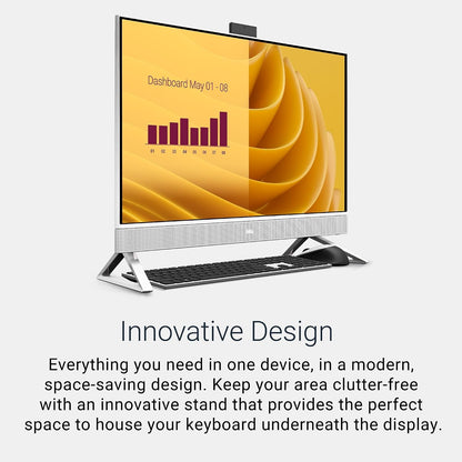 Dell 27" All-in-One Desktop, Intel Core 5 120U, 512GB/16GB, Win 11 Home, Keyboard & Mouse, EC27250
