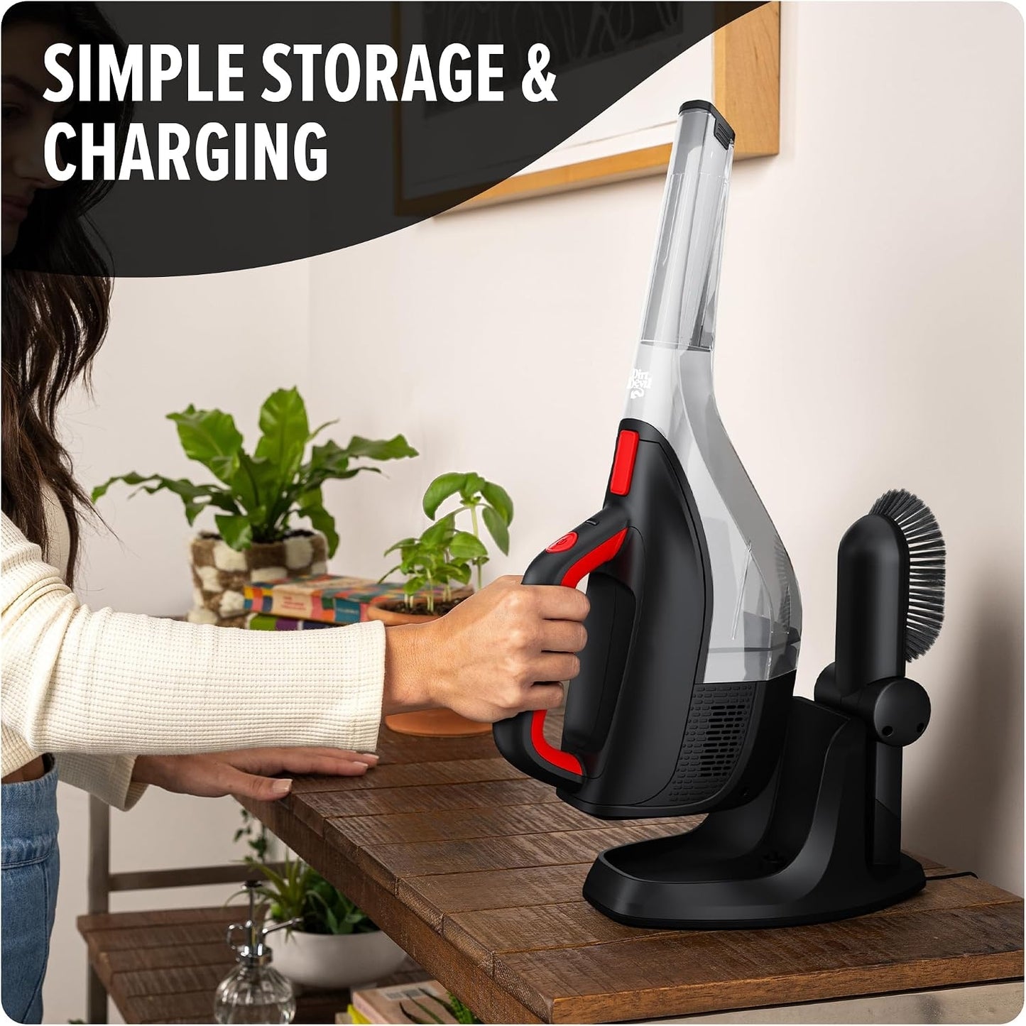 Dirt Devil Whole Home 12V Handheld Vacuum Cleaner, Powerful Suction BD40200V