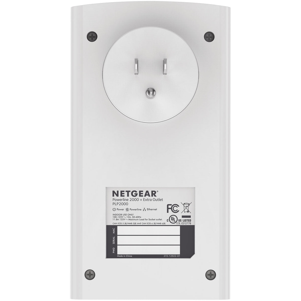 Netgear PLP2000 Powerline 2000 Network Extender Kit PLP2000-100PAS