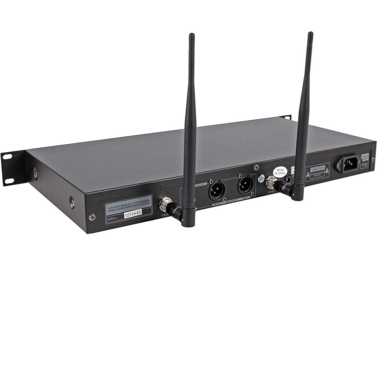 Technical Pro WM1201 Professional 2-Channel UHF Dual Wireless Microphone System
