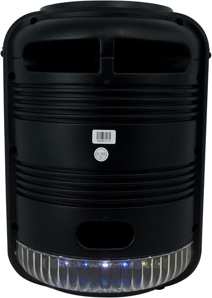 Technical Pro LIT8 Portable 8" Bluetooth LED Party Speakers w/Wireless Link Pair