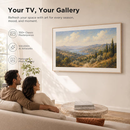 TCL - 75" Class A300W NXTVISION Series 4K QLED Art TV with Magnetic Frame 75A303W