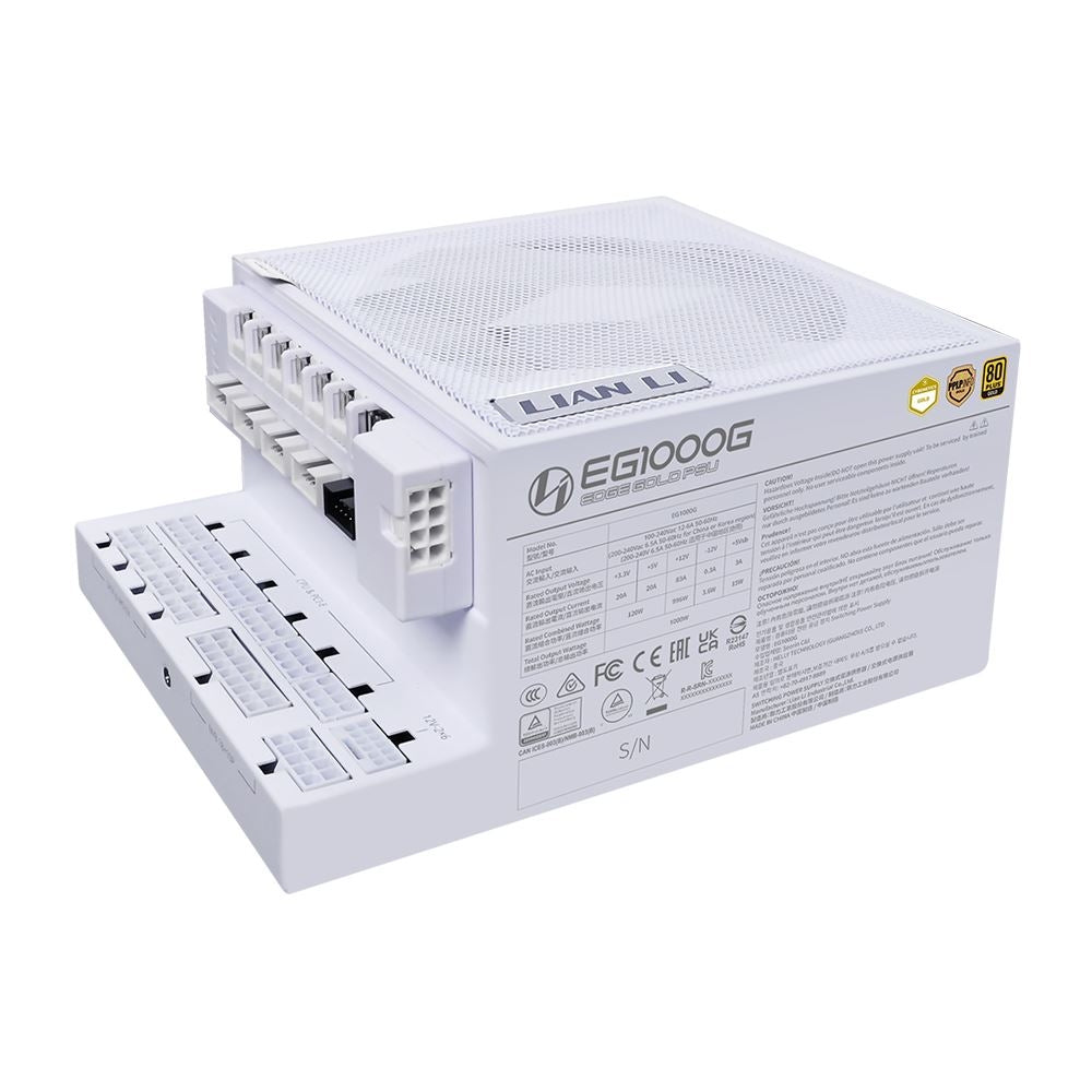 Lian Li EDGE GOLD 1000W 80 PLUS Gold Modular ATX Power Supply White EG1000G.WH