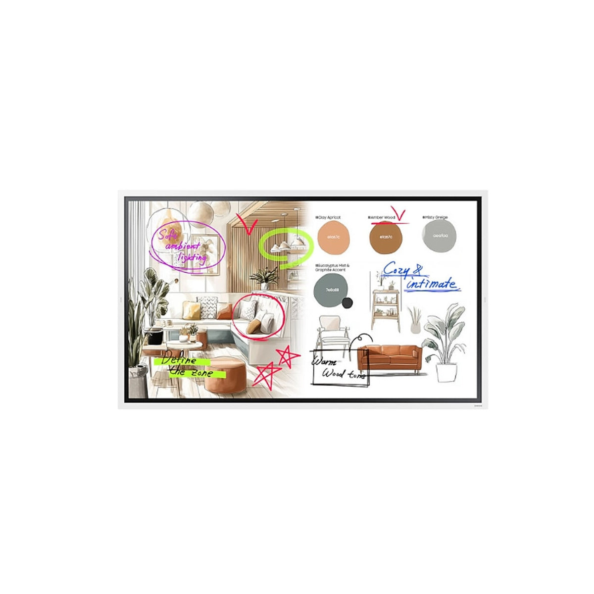 Samsung WM75FX Series 75-Inch 4K 8ms 60Hz UHD Flip Interactive Collaborative Display