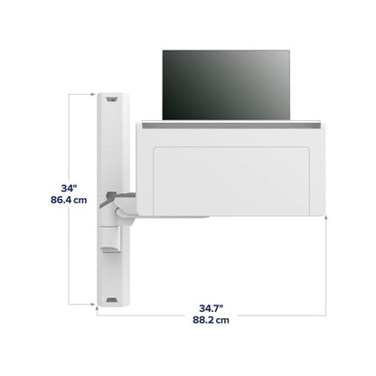 Ergotron CareFit Combo System with Worksurface Snow White 45-619-251