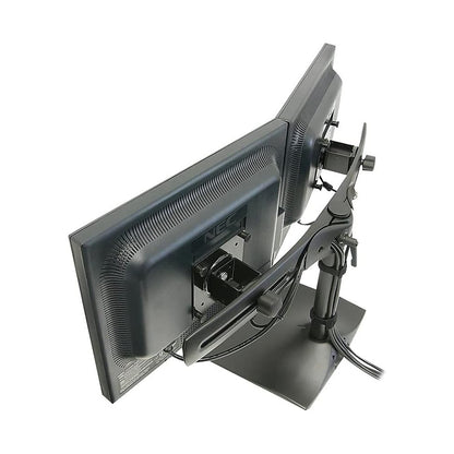 Ergotron DS100 Dual-Monitor Desk Stand, Horizontal, Black 33-322-200