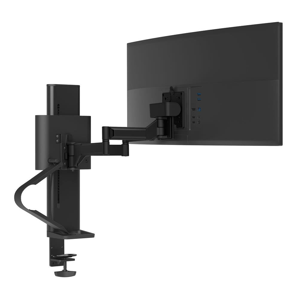 Ergotron 45-630-224 TRACE Single Monitor Desk Mount Matte Black