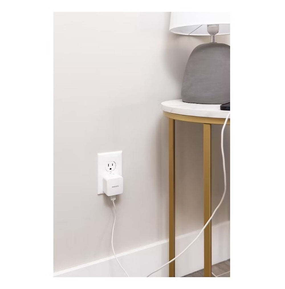 Philips AC-USB Wall Chargers USB-A port & USB-C port - 2 pack DLP3743W/37-T1-DI1