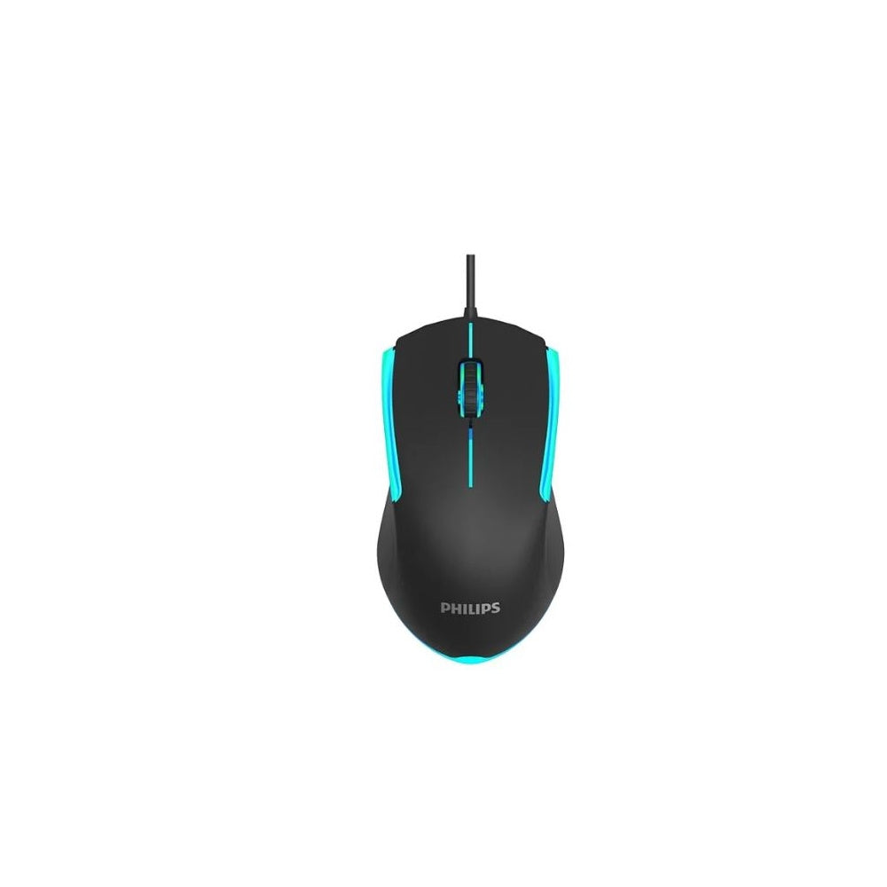 Philips Momentum SPK9314 Wired Gaming Mouse – 1200 DPI Optical Sensor, 500Hz Polling