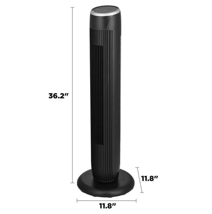 Mainstays 36" Tall 3-Speed Oscillating Tower Fan Black MSWMT24JR