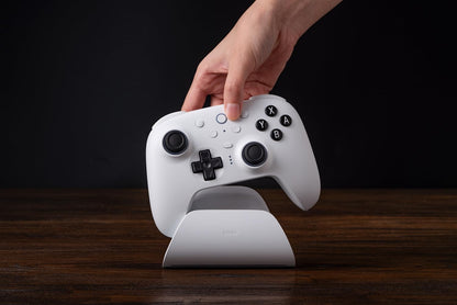 8BitDo Ultimate 2 Bluetooth Controller, Hall Effect Triggers with Charging Dock - White