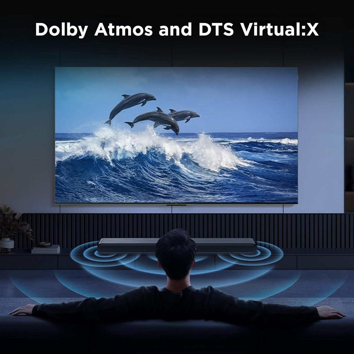 TCL S45H S 2.0 Ch Sound Bar Dolby Atmos DTS Virtual:X Bluetooth Music Streaming