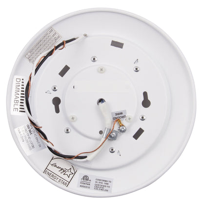 Luminance Sunset Lighting F8626-30 LED Disk Light, Aluminum Plastic White Finish
