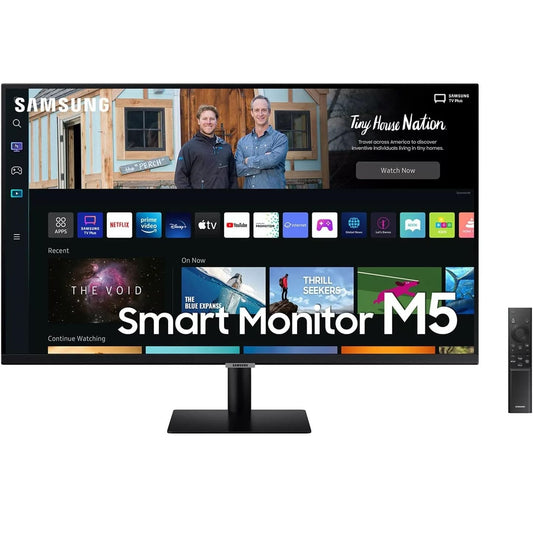 Samsung 32" FHD 1080p 60Hz 4ms Smart Monitor & Streaming TV HDMI LS32BM500ENXGO Black