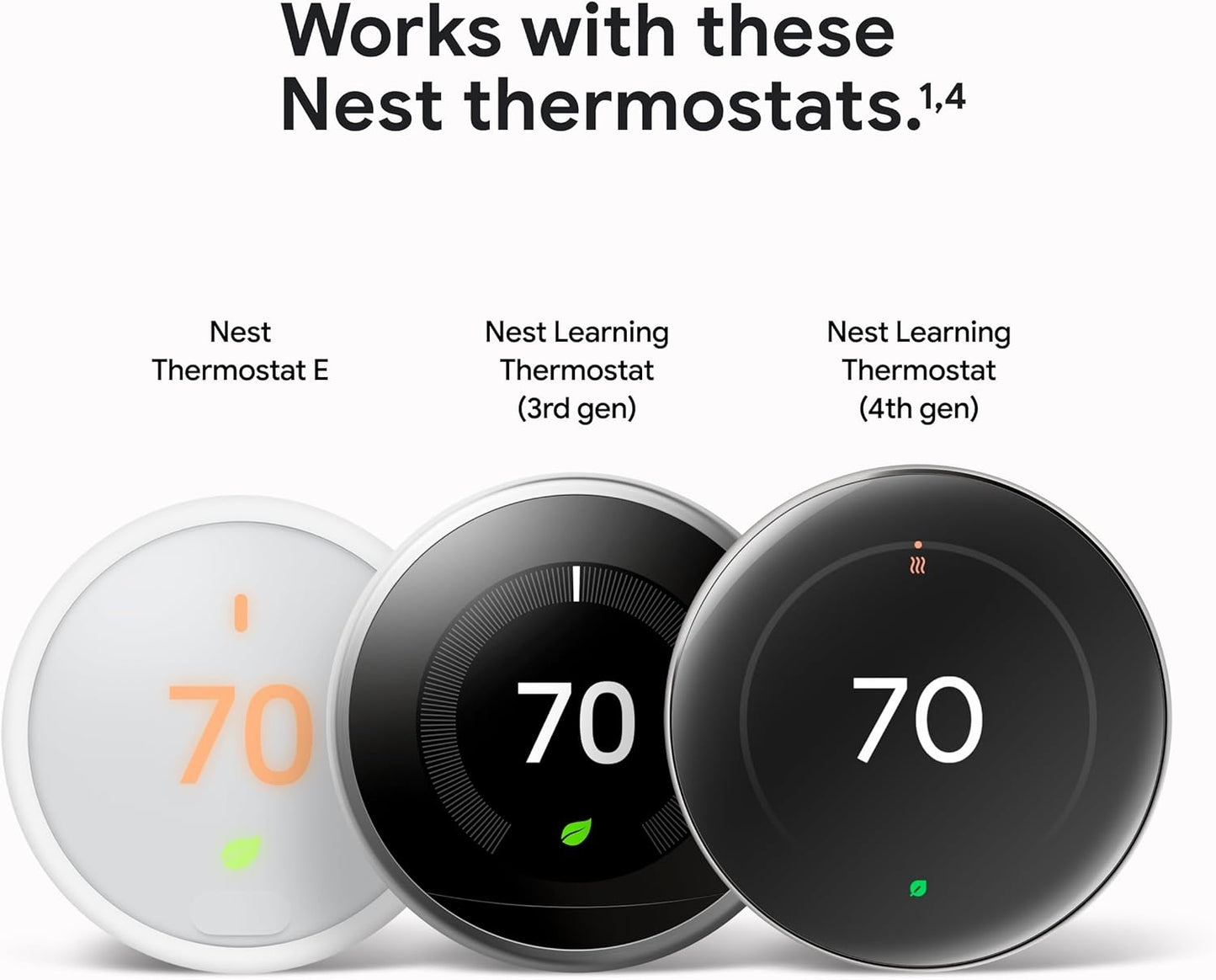 Google - Nest Temperature Sensor (2nd gen) 1-pack - Porcelain GA05552-US
