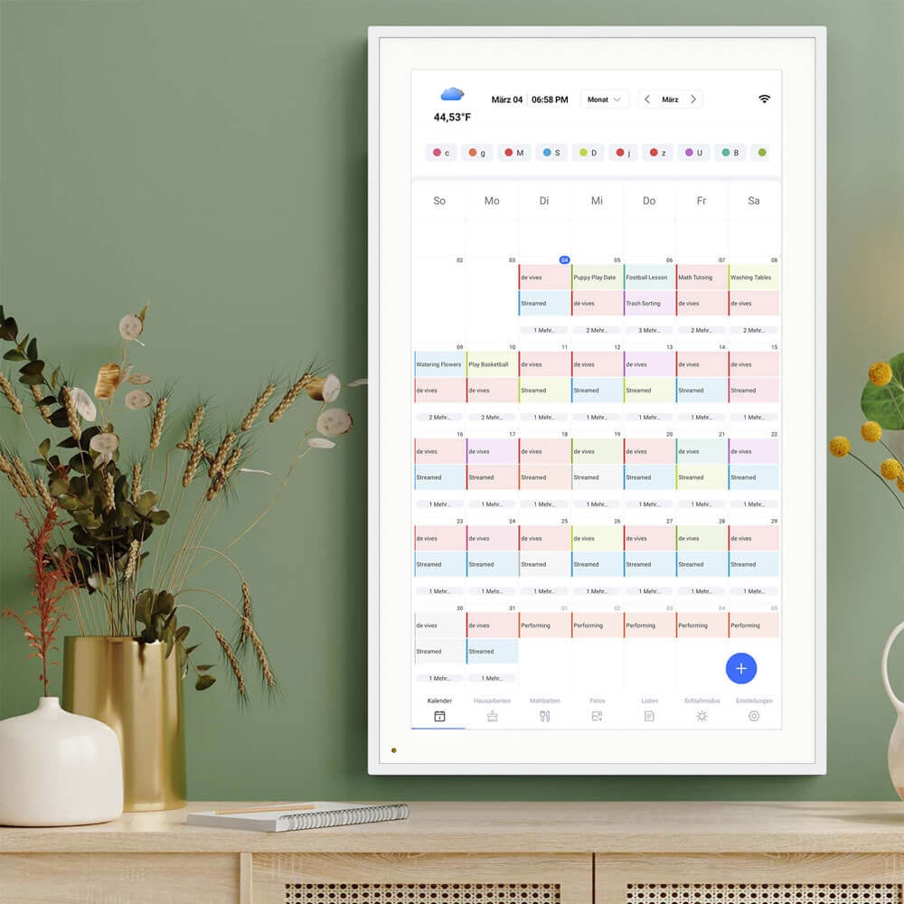 PROSCAN Elite PDPFC1500 15-inch Smart Family Calendar Wi-fi Cloud Digital Picture Frame