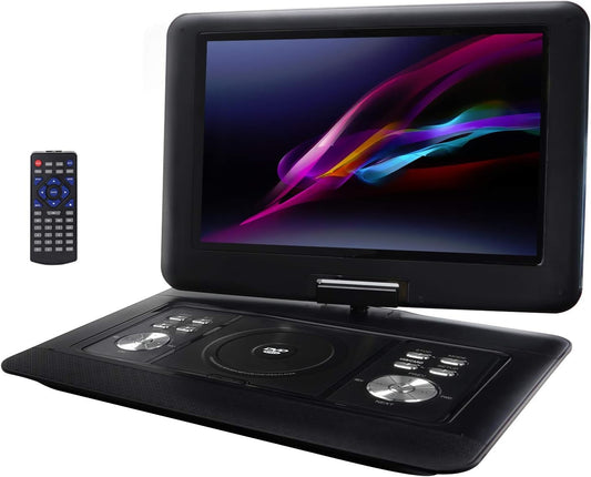 Trexonic TRX-1580 14.1 Inches Portable DVD Player with TFT-LCD Screen & USB, SD & AV Inputs